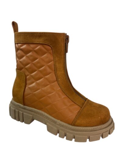 Botín Explorer Quilt - Caramelo